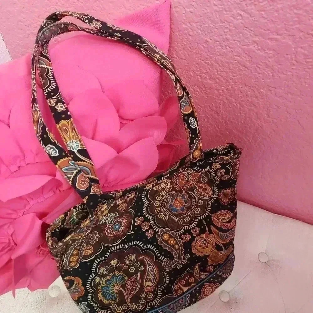 Vera Bradley Kensington Brown Paisley Bag